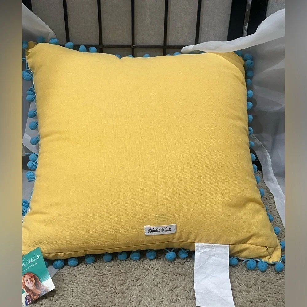 The Pioneer Woman Vibrant Decorative Pillow 18 in x 18 in - Picture 6 of 9